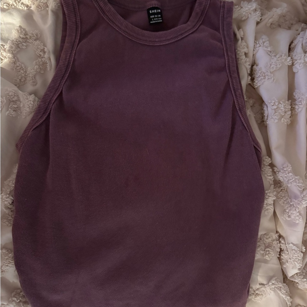 SHEIN Mauve Sleeveless Tank Top
